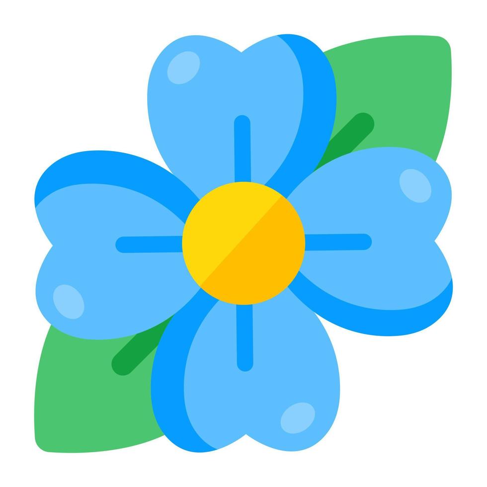 Modern design icon of aubrieta flower vector