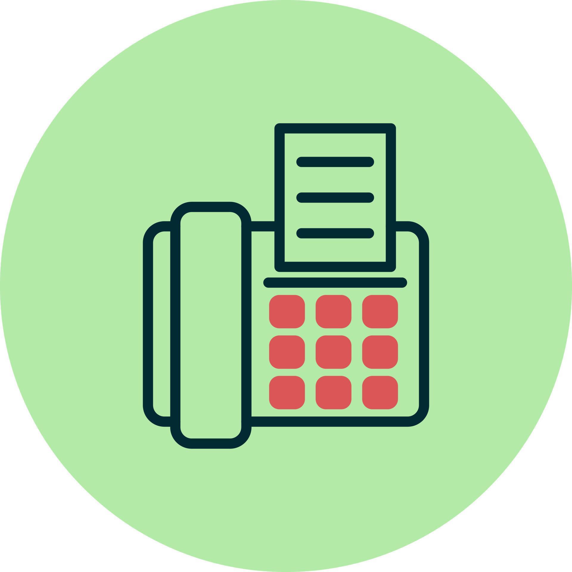 fax machine Vector Icon 19801788 Vector Art at Vecteezy