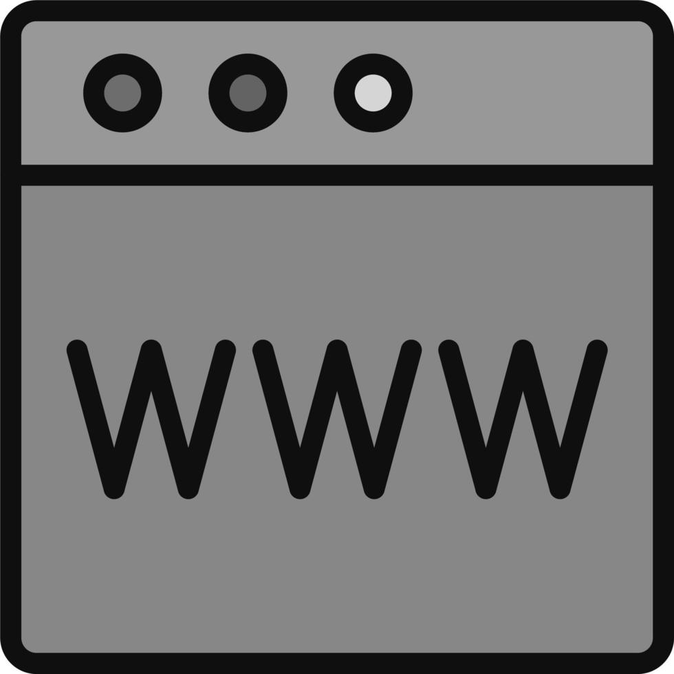 icono de vector de navegador web