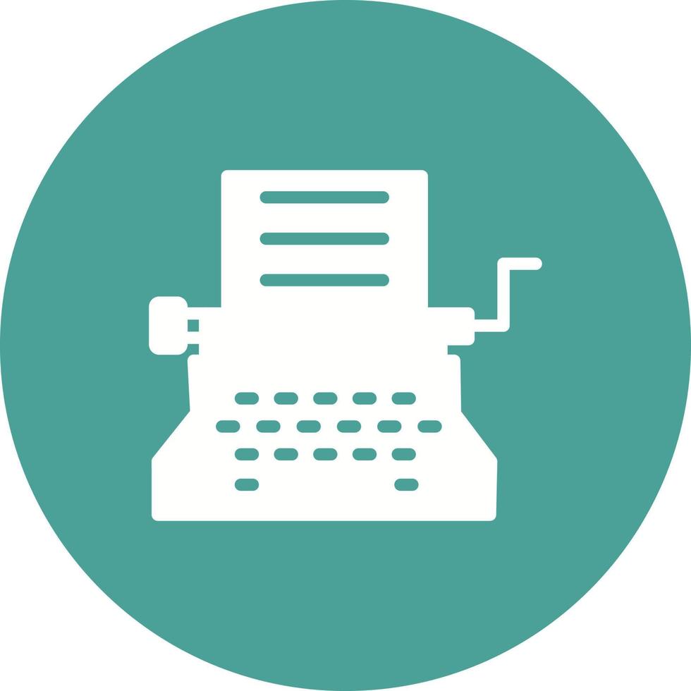 Typewriter Vector Icon