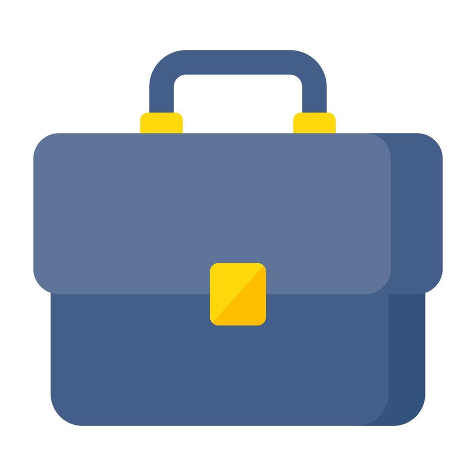 An icon design of business bag, briefcase vector