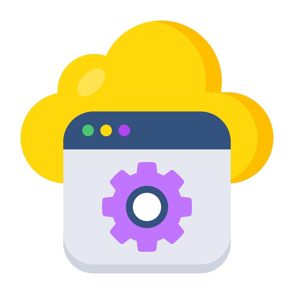 Creative design icon of web setting vector