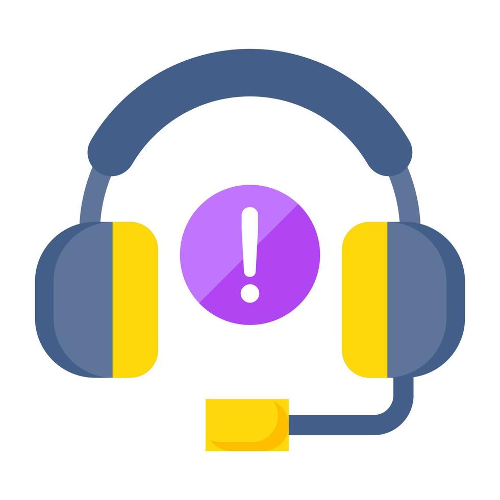 Modern design icon of support services error vector