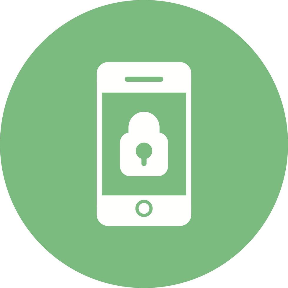 Mobile Security Vector Icon