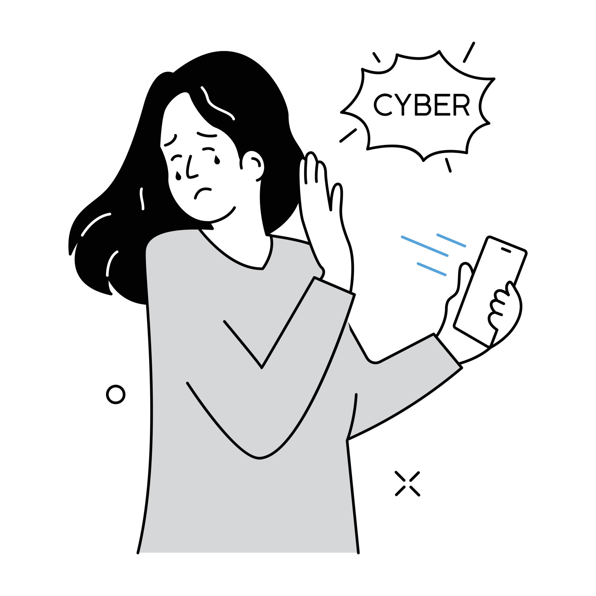 Trendy Cyber Harassment 19802316 Vector Art at Vecteezy