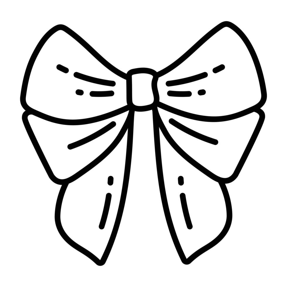 Trendy Christmas Bow vector