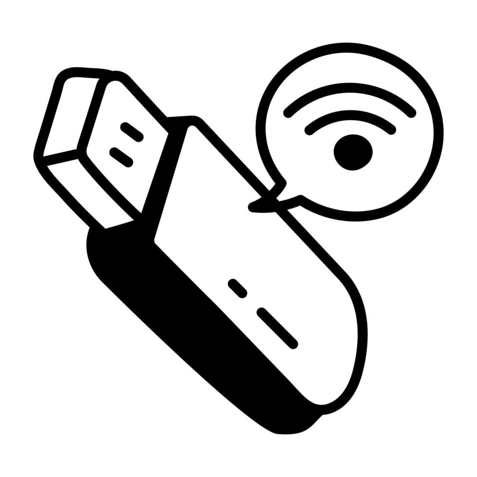 Trendy Wifi Dongle vector
