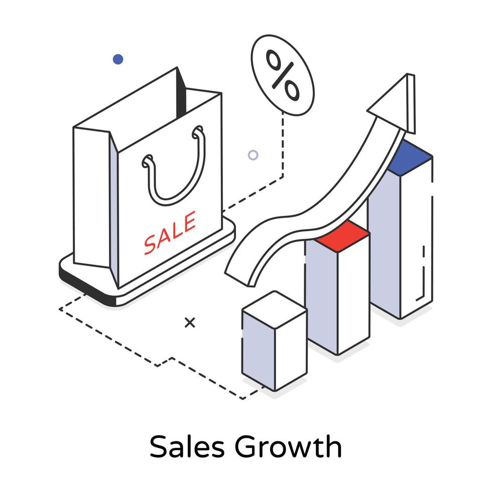 de moda ventas crecimiento vector