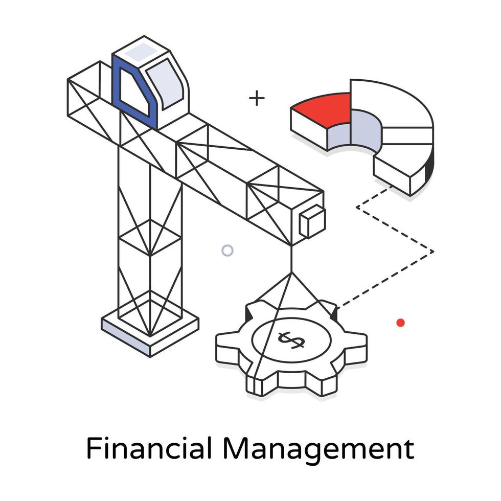 gestión financiera de moda vector