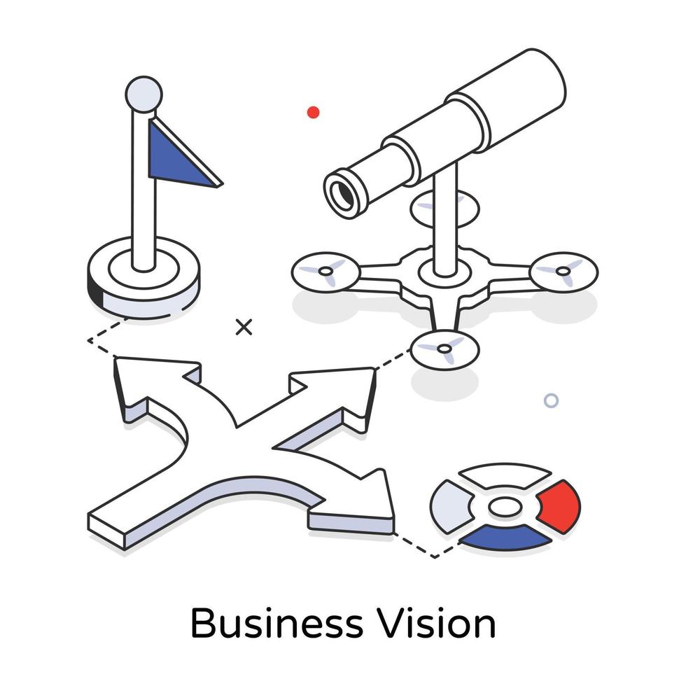 Trendy Business Vision vector