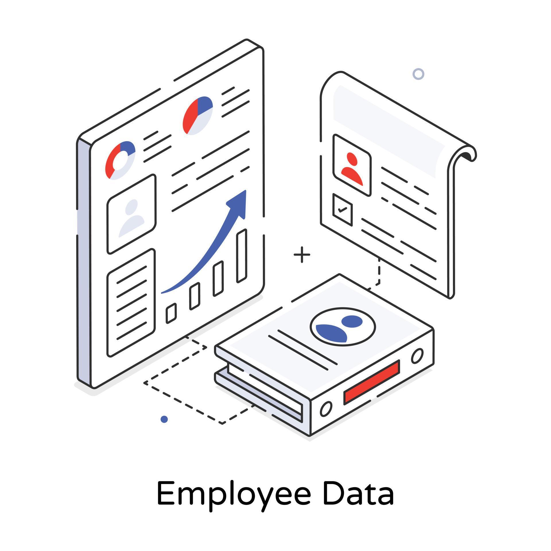 Trendy Employee Data 19802964 Vector Art at Vecteezy