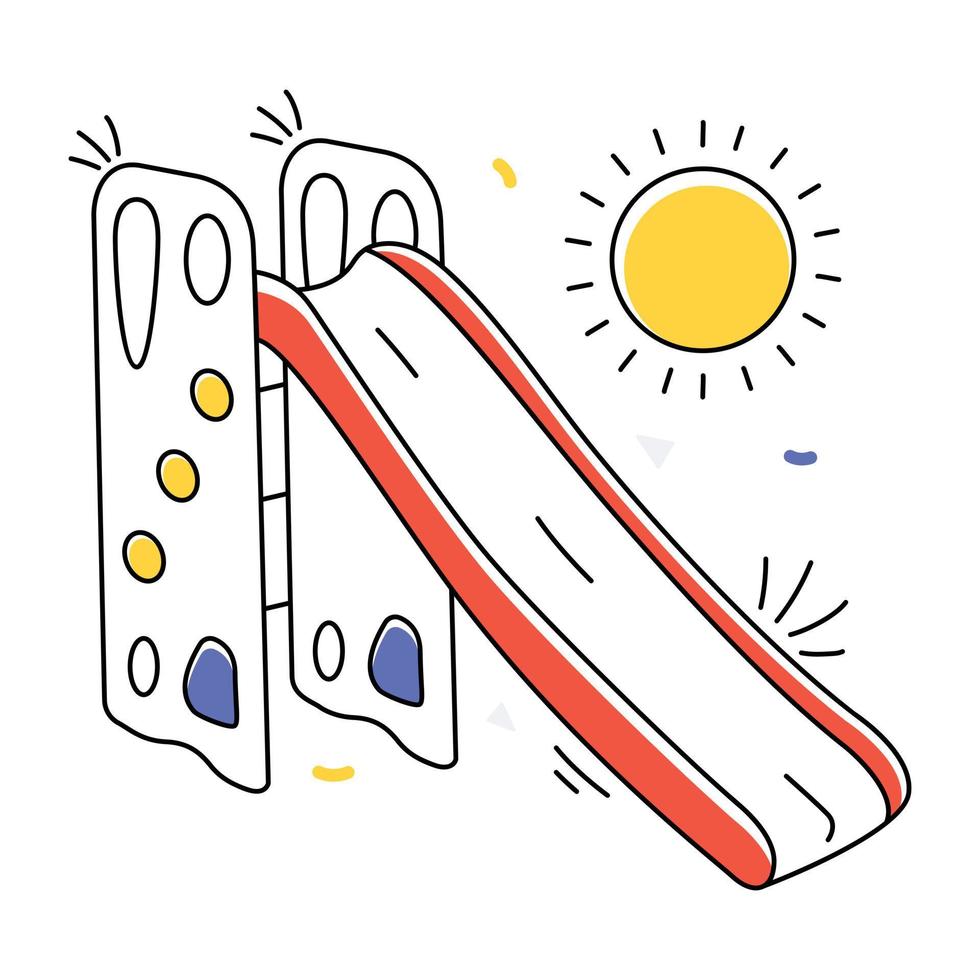 Trendy Park Slide vector