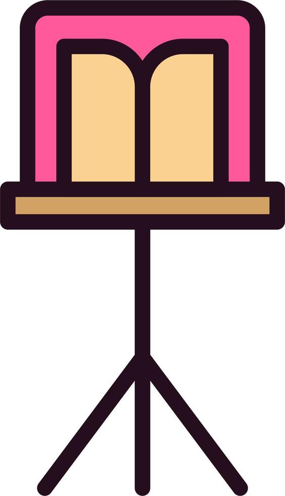 icono de vector de soporte de música