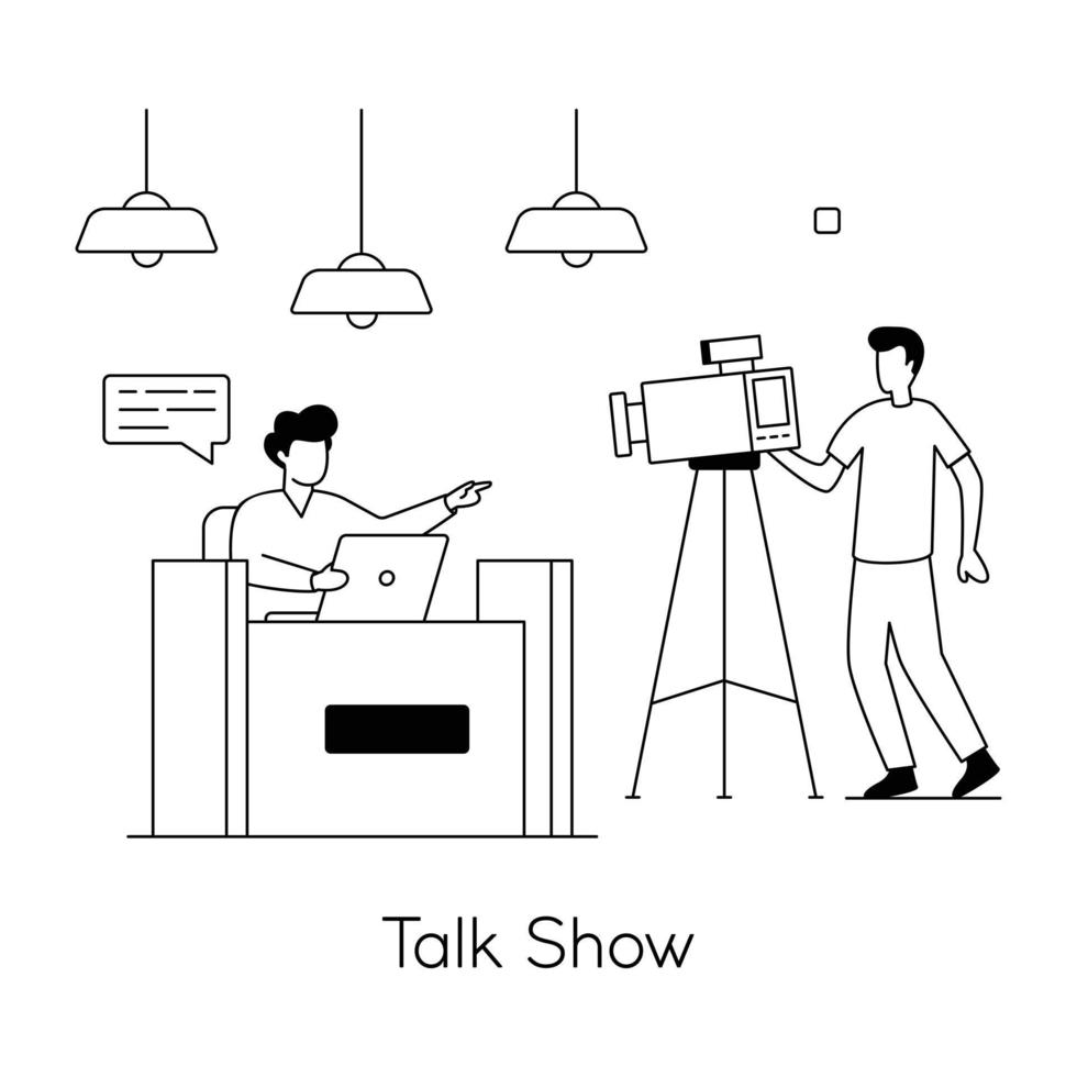 Trendy Talk Show 19803217 Vector Art At Vecteezy