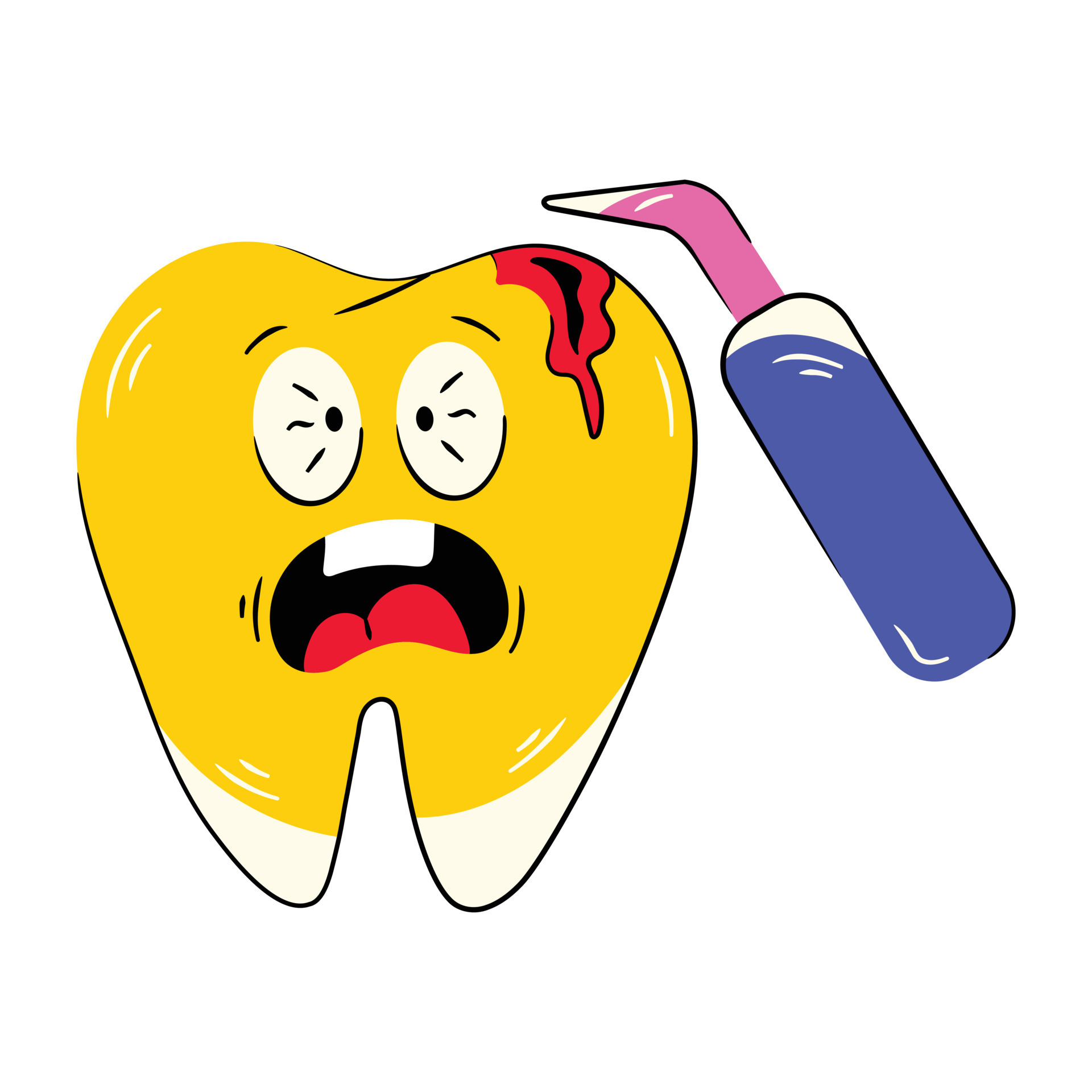 Trendy Dental Filling 19803364 Vector Art at Vecteezy