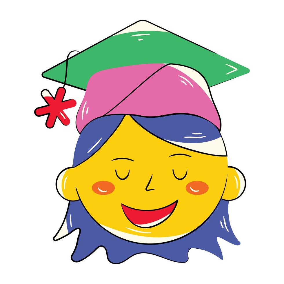 Trendy Medical Graduate vector