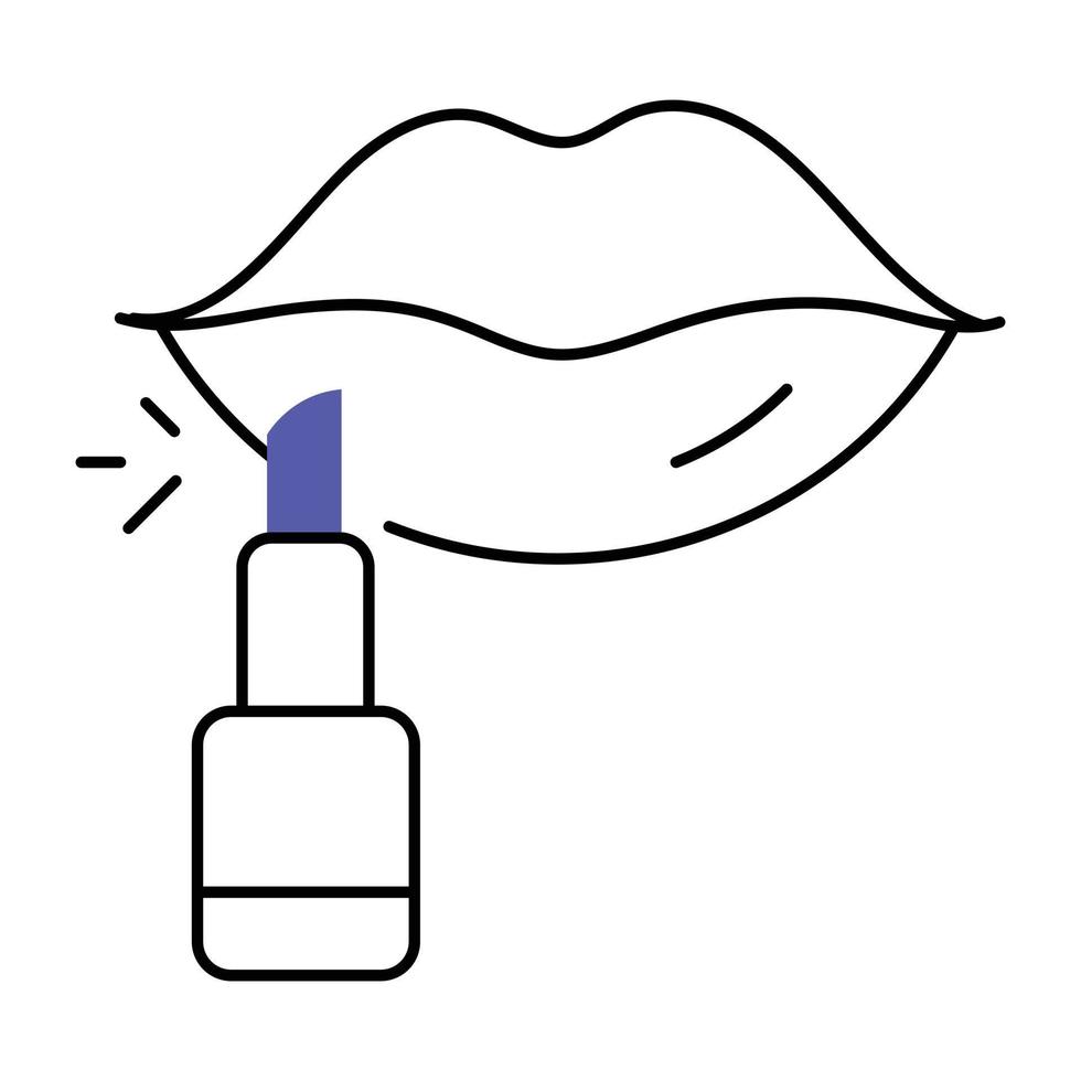 Trendy Lip Balm vector