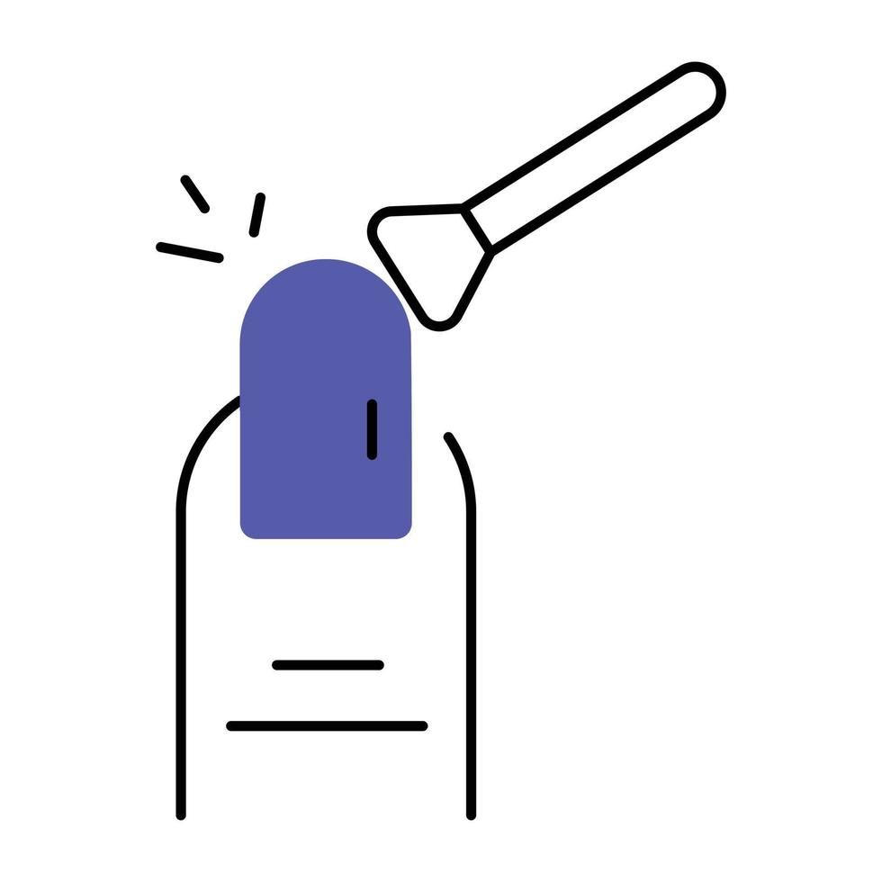 Trendy Nail Buffing vector