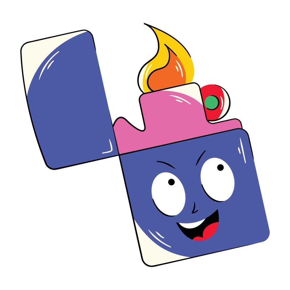 Trendy Fire Lighter vector