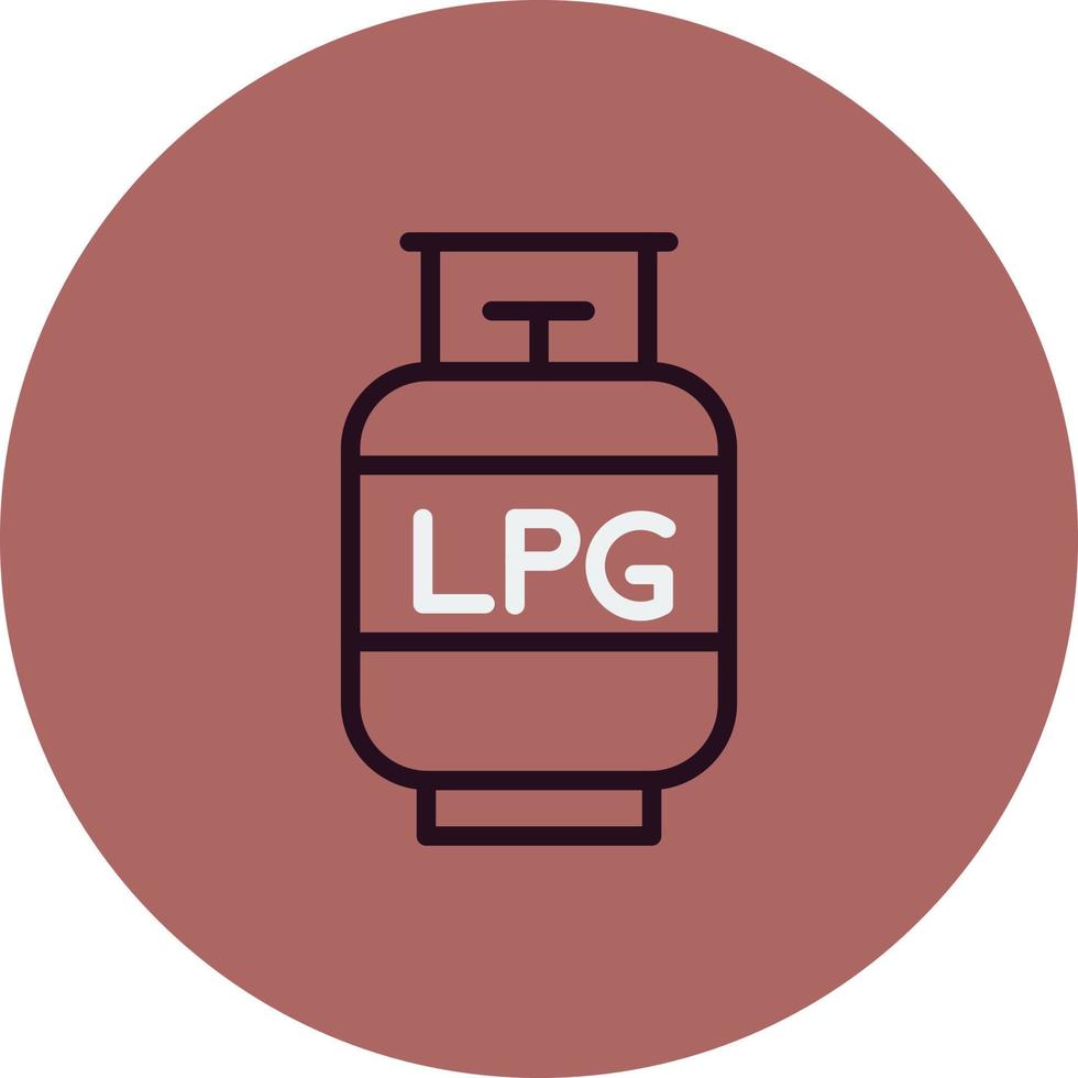 Gas Cylinder Vector Icon