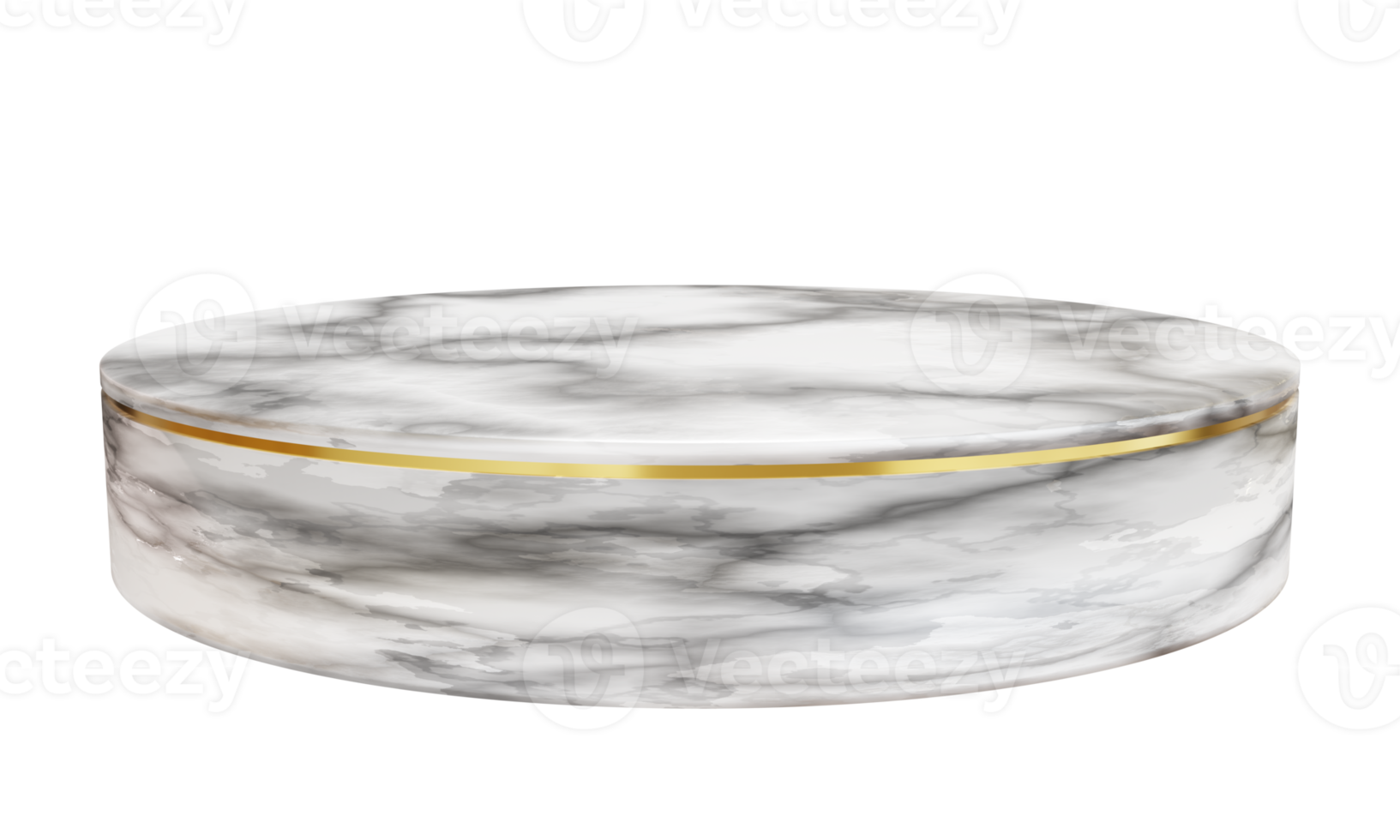 marble podium on isolated background. 3D render. png