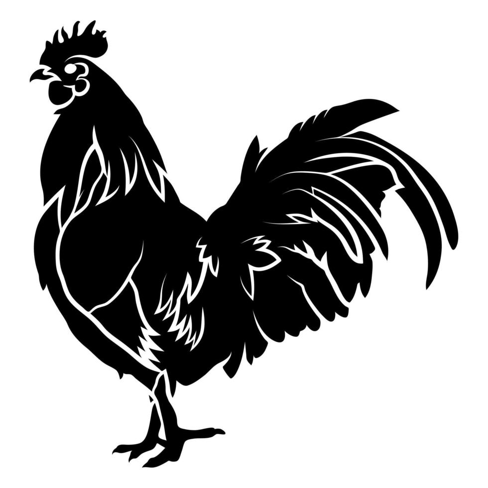 Roosters Cut Out 19805076 Vector Art at Vecteezy