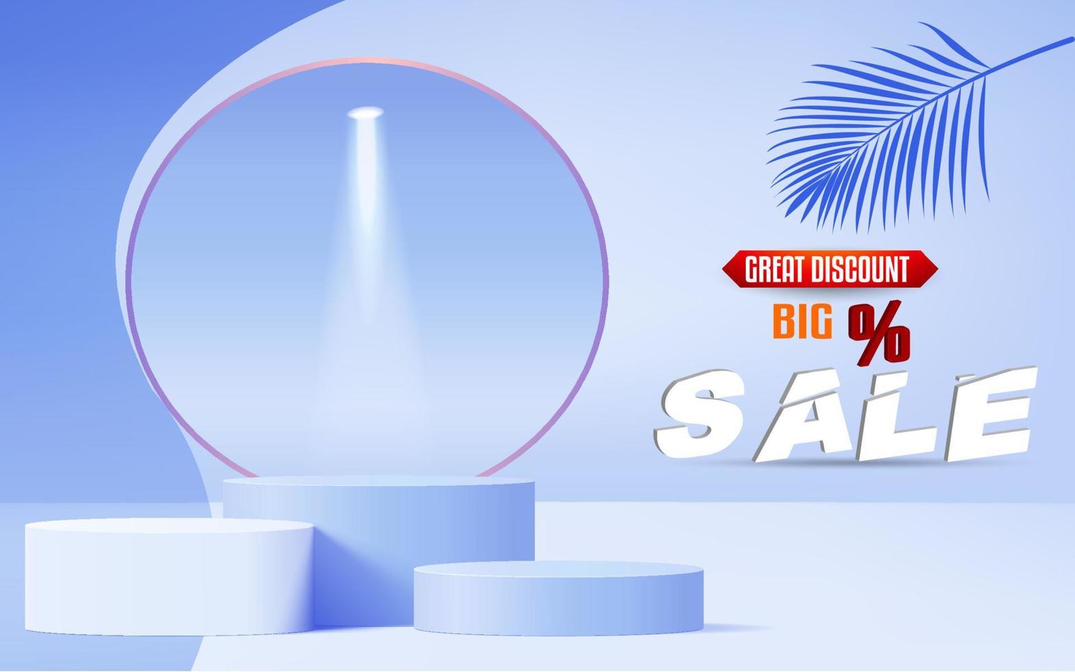 3d podium Background, Cosmetic product minimal Blue, Pink, Red podium background 3d rendering shape, vector Stage for awards on product stand.