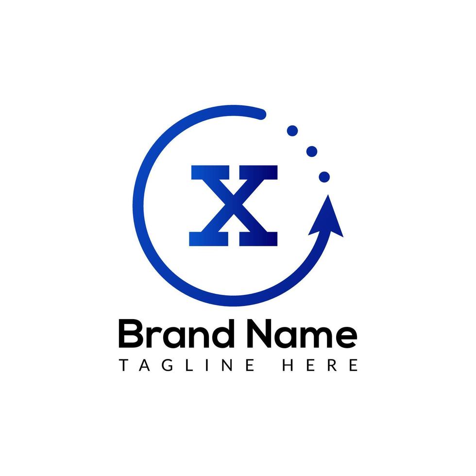 Abstract X letter modern initial lettermarks logo design vector