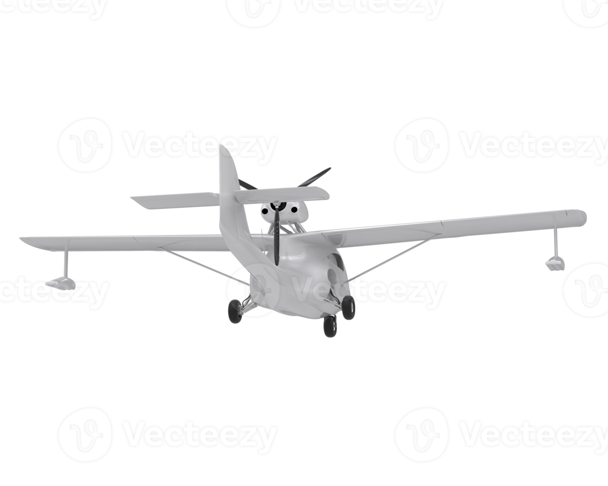 Airplane isolated on transparent background. 3d rendering - illustration png