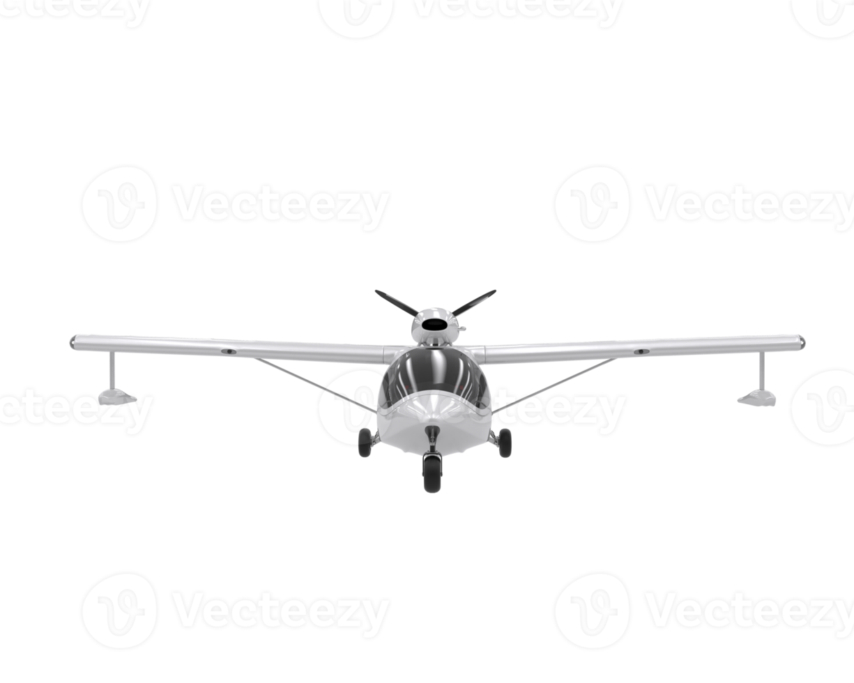 Flugzeug isoliert auf transparentem Hintergrund. 3D-Rendering - Abbildung png