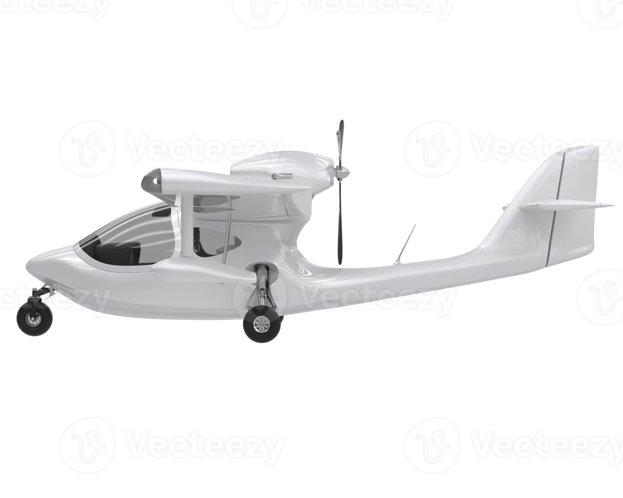 flygplan isolerat på transparent bakgrund. 3d tolkning - illustration png