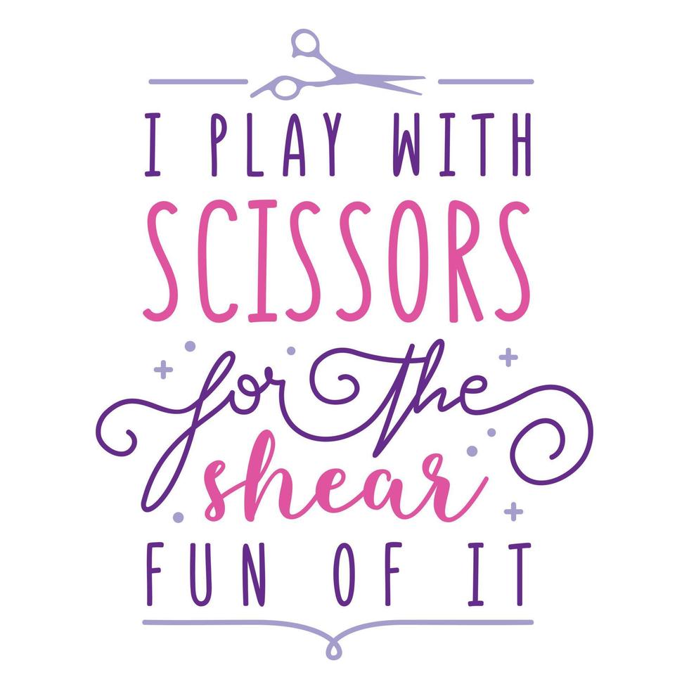 Play With Scissors Badge 19805806 Vector Art at Vecteezy