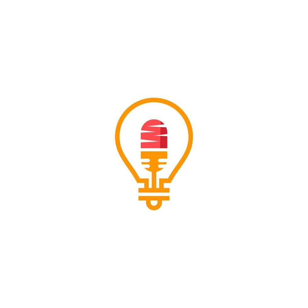 light bulb vector logo design