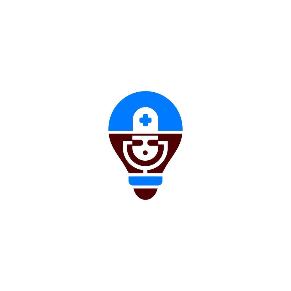 ligero bulbo vector logo diseño