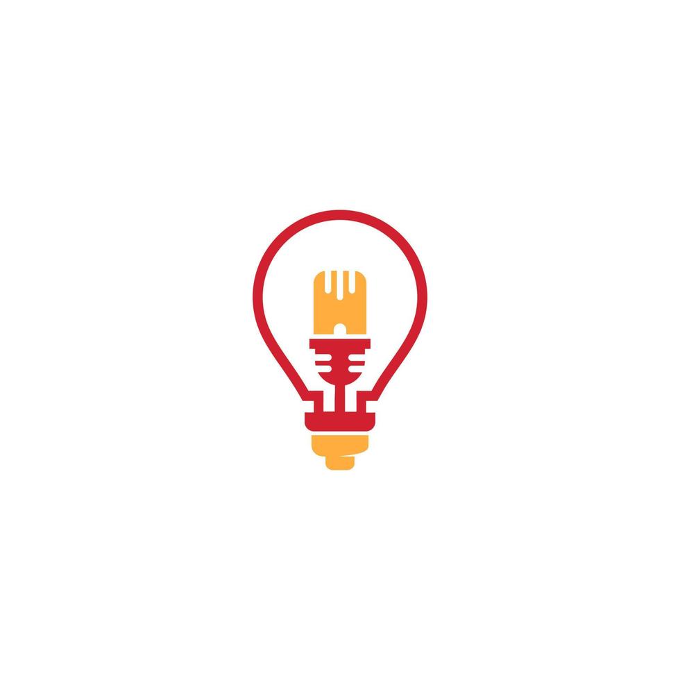 light bulb vector logo design