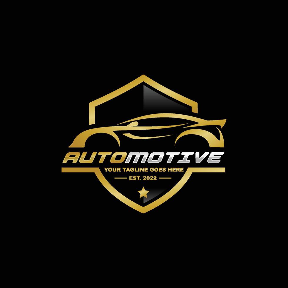 Ilustración de vector de logotipo automotriz. Ilustración de vector de logotipo de coche