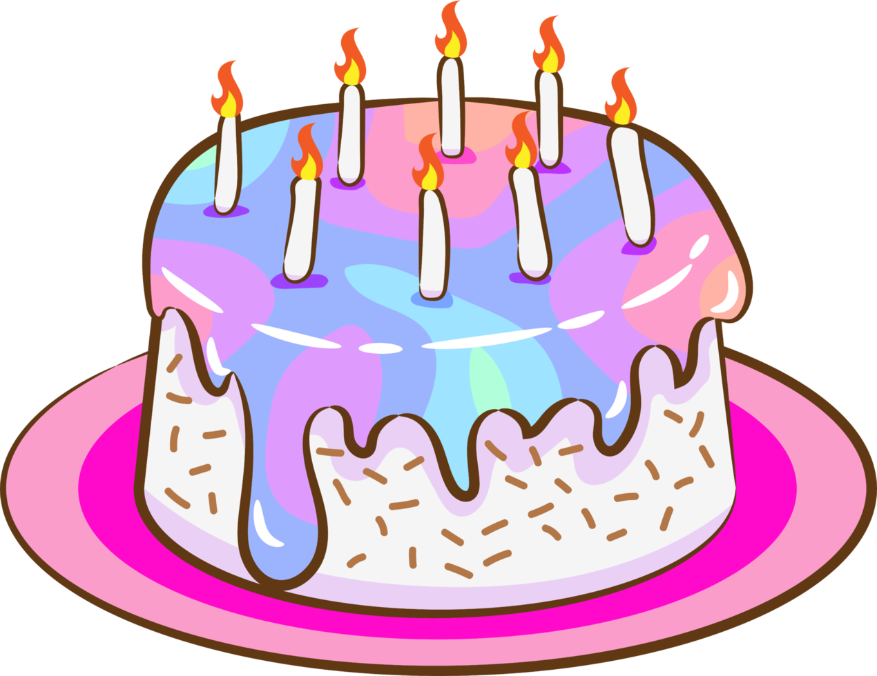 compleanno torta png grafico clipart design