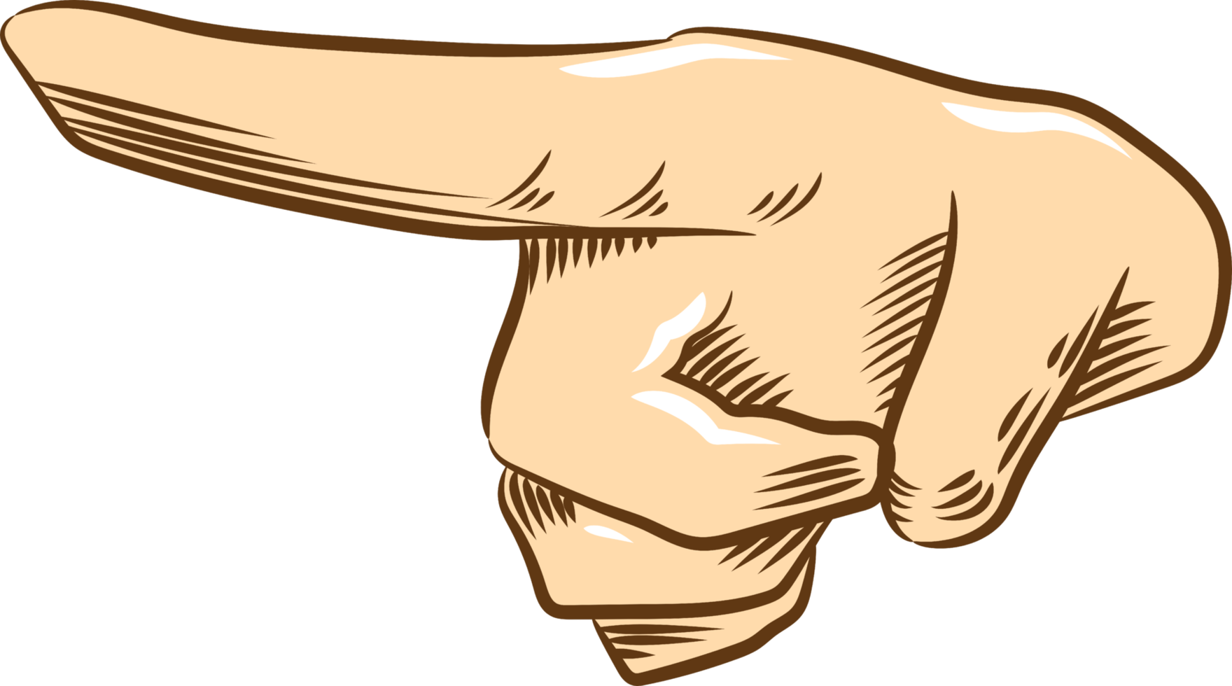 Finger pointing png graphic clipart design