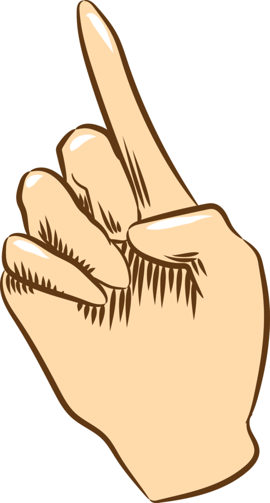 Finger pointing png graphic clipart design