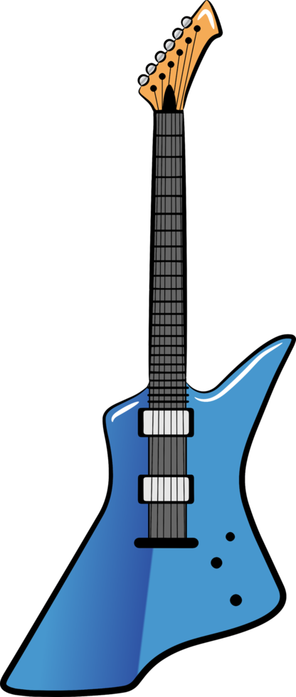Guitar png graphic clipart design