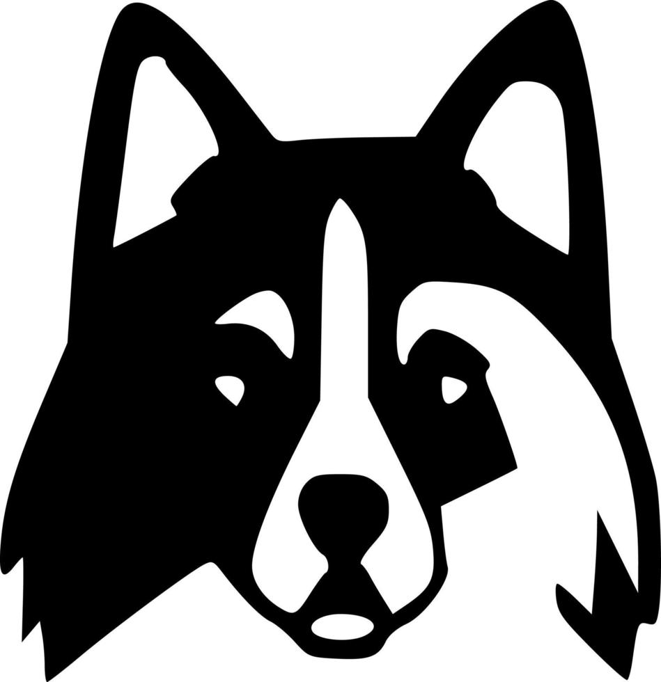vector illustration of dog shape