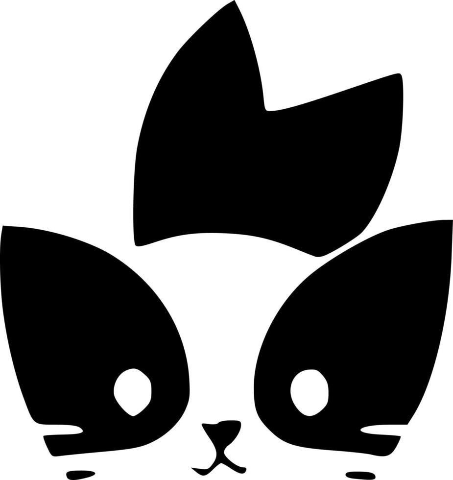 vector illustration of cat shape