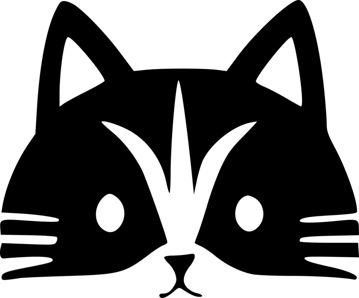 vector illustration of cat shape