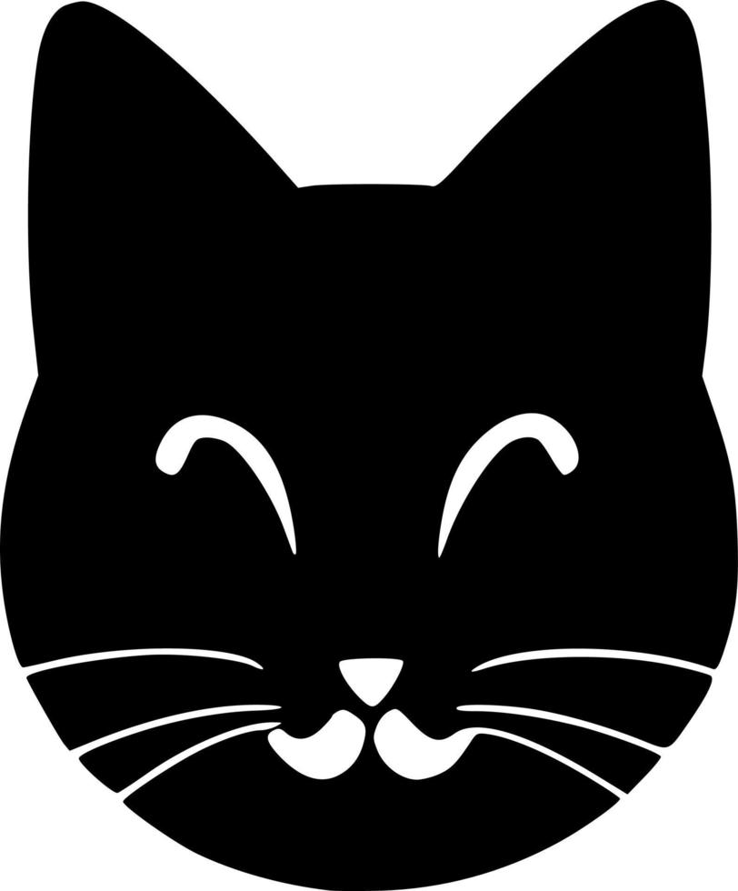 vector illustration of cat shape