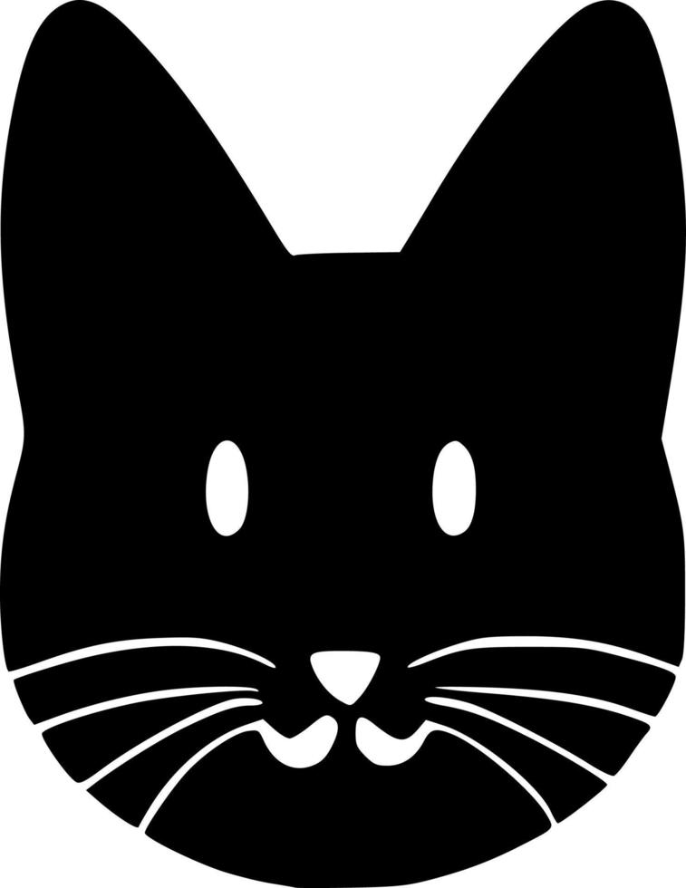 vector illustration of cat shape