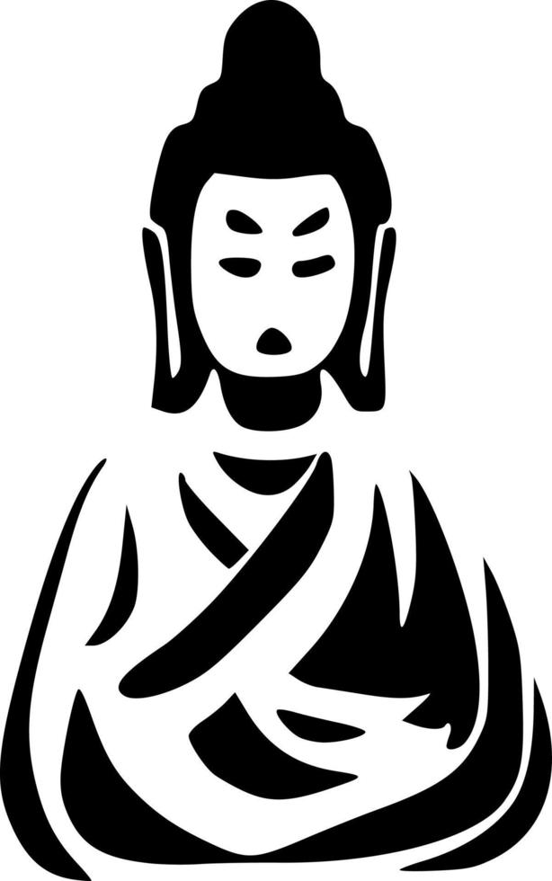 vector illustration of buddha shap