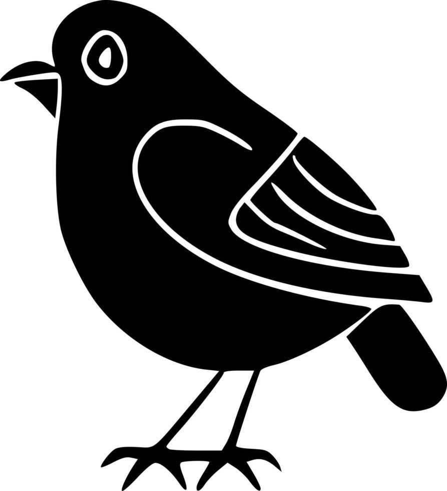 vector ilustración de pájaro forma