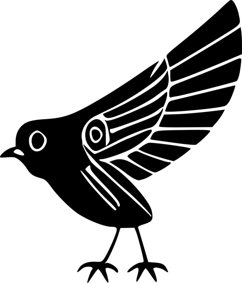 vector illustration of bird shape