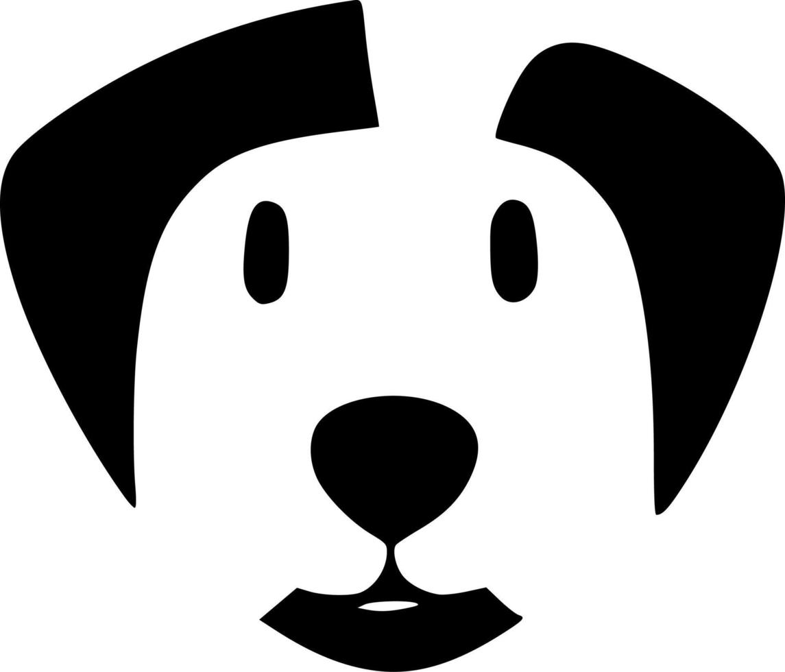 vector illustration of dog shape