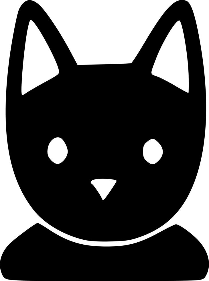 vector illustration of cat shape
